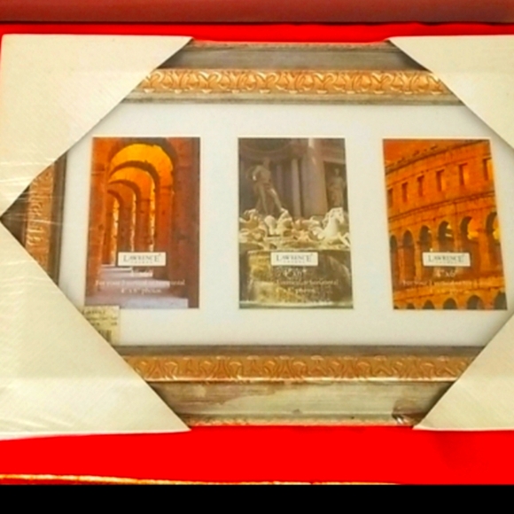 ❤Vintage Victorian Picture Frame w/3 vertical or horizontal 4" x 6" Photos - Picture 1 of 5